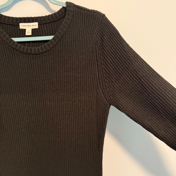 Calvin Klein Women's Everyday Crew Neck Dress with Side Slit Zipper Size L - Picture 4 of 10